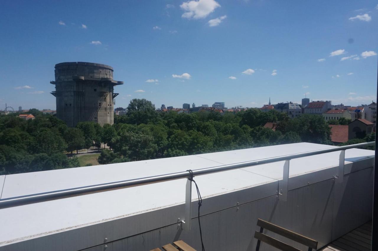 Augartenblick Penthaus 14 - Blick Zum Riesenrad Wien Exteriör bild